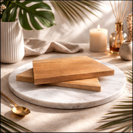 BORRELPLANK EIKEN - snijplank eikenhout 30x20x2cm