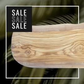 SALE - OLIJFPLANK XXL - 78cm - plank met schade