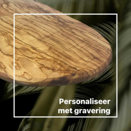 Buffetplank Olijfhout - royale serveerplank XL - ca. 65cm