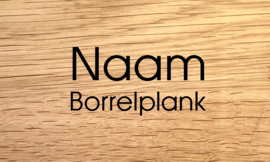 Tekst & Symbool - Design L - Persoonlijke Borrelplank