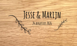 WEDDING DESIGN I - personaliseer deze gravering