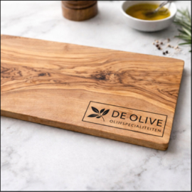 TAPASPLANKJE OLIJF - premium snijplank van olijfhout 35x12cm