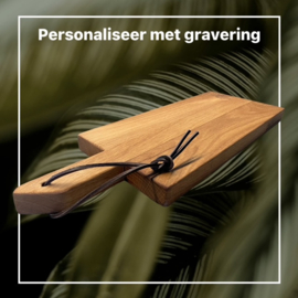 TAPASPLANK L - eikenhouten borrelplank 52 cm