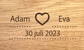 WEDDING DESIGN L - personaliseer deze gravering