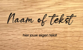 MET PENSIOEN - DESIGN E - personaliseer deze gravering