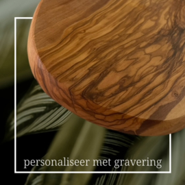 OLIJFPLANK M - Borrelplank met Custom Logo