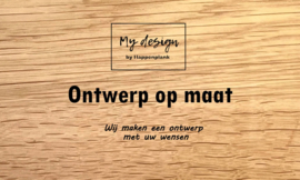 Eigen ontwerp laten graveren 40cm breed