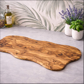 Buffetplank Olijfhout - royale serveerplank XXL - ca. 75cm