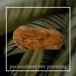 OLIJFPLANK M - Borrelplank met Custom Logo
