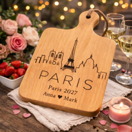 Borrelplank Skyline Parijs - Reis & Avontuur graveringen
