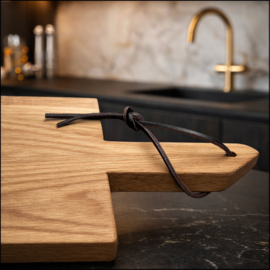 Eikenhouten borrelplank 94cm met handvat – TAPASPLANK XXL