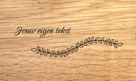 Tekst design B - personaliseer deze gravering