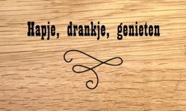 Tekst & Symbool - Design G - Persoonlijke Borrelplank