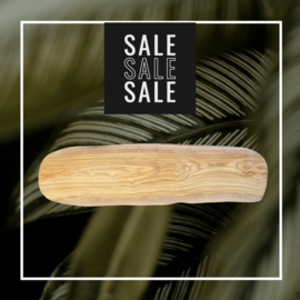 SALE - OLIJFPLANK XXL - 78cm - plank met schade