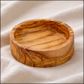 Olijfhouten tapasschaaltje hoog (8cmØ)