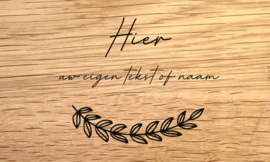 PENSIOEN DESIGN C - personaliseer deze gravering