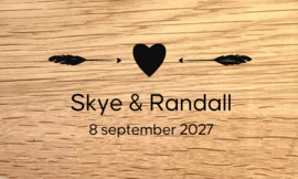 WEDDING DESIGN A - personaliseer deze gravering