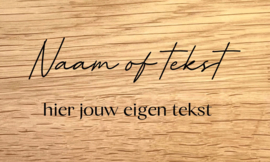 MET PENSIOEN - DESIGN A - personaliseer deze gravering