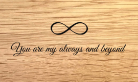 Tekst & Symbool - Design A - Persoonlijke Borrelplank