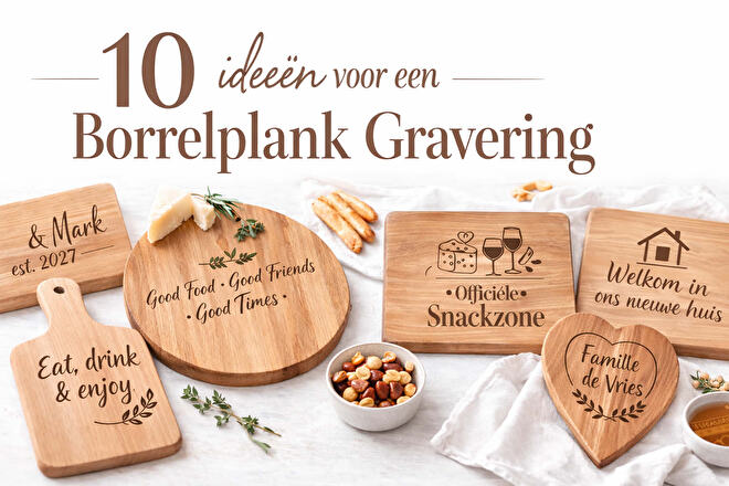 Allemaal tips, idee&euml;n en quotes om op een borrelplank te laten graveren, kies en bestel ze met jouw borrelplank!
