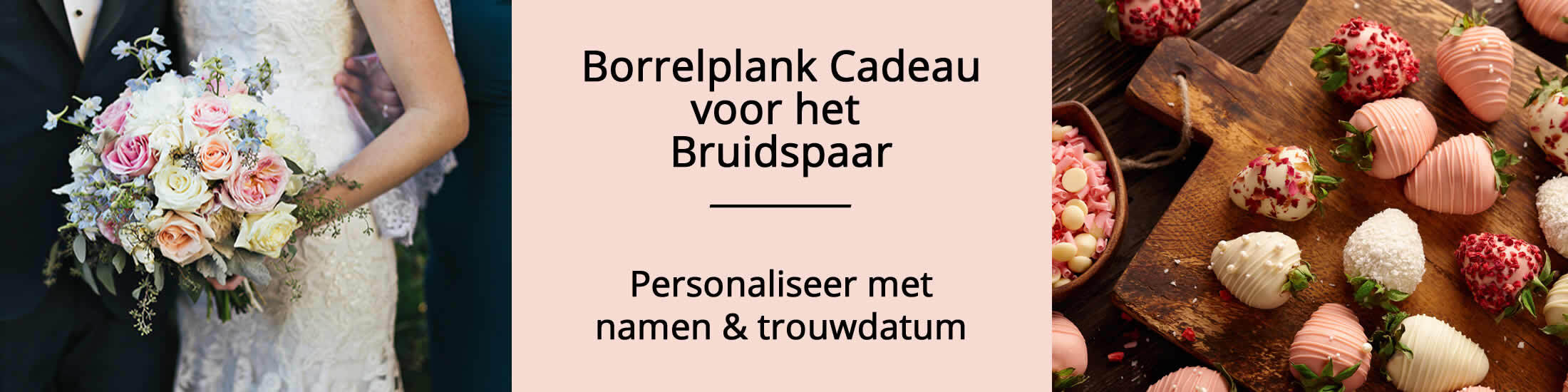 Persoonlijk Borrelplank Cadeau voor het Bruidspaar