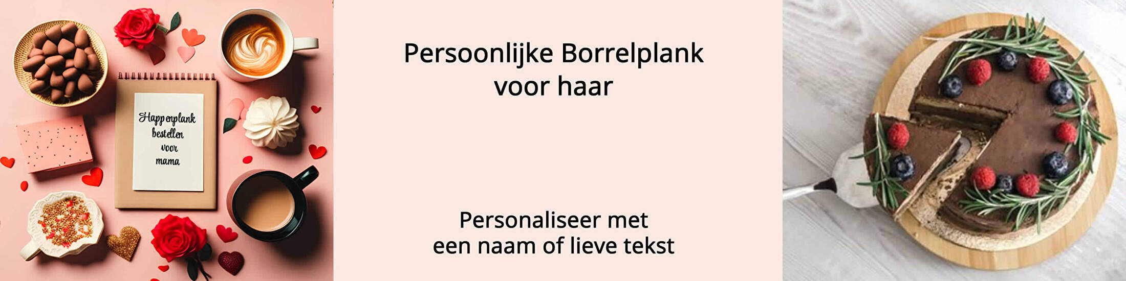 Cadeau voor haar; een persoonlijke borrelplank met tekst