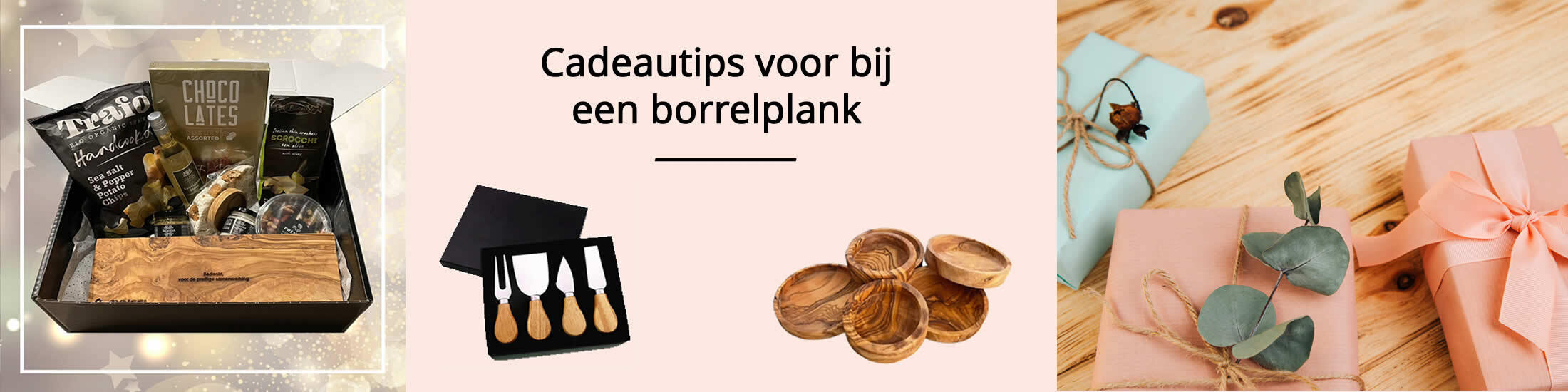 Stel zelf een Borrelpakket samen met deze heerlijke cadeautjes