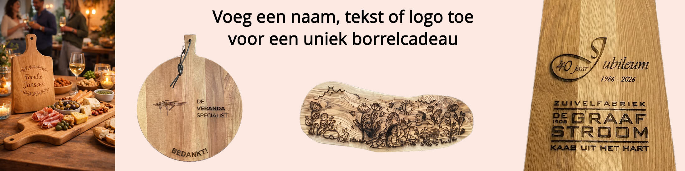 Maak jouw borrelplank écht uniek met een persoonlijke gravering bij Webshop Happenplank