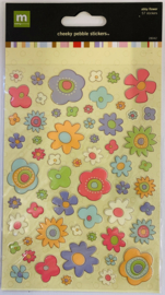 Abby Flower Cheeky Plebble Stickers - Making Memories