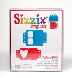 Originals Cuts-n-Folds Tabs, Heart & Double Box - Sizzix