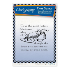 Twas The Night Shoe Clear Stamp - Claritystamp