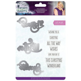 Enchanted Christmas Winter Wonderland Stamp & Dies- Crafters Companion