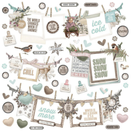 Winter Woods Banner Stickers - Simple Stories
