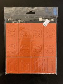 Chipboard Alphabet Dark Orange - Scenic Route