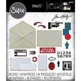 Postale Thinlits by Tim Holtz - Sizzix