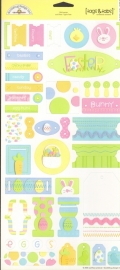 Easter Tags & Tabs Cardstock Stickers - Doodlebug 
