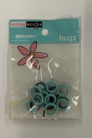 Hugz Turquoise Ringlet - ScrapWorks