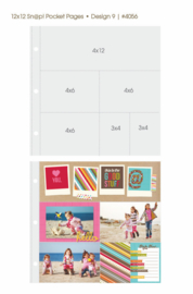 Sn@p Pocket Pages Design 9 4x12/4x6/3x4 for 12x12 Binder - Simple Stories