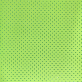 Key Lime Dot Cardstock (Glitter) - Doodlebug