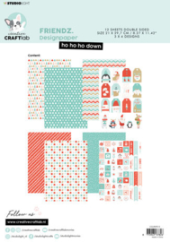 Friends Designpaper Ho Ho Ho Down - Creative Craftlab
