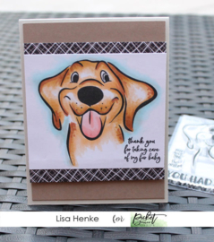 Grace Puppy Clear Stamp - Picket Fence