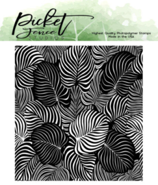 Exotic Leaves Clear Stamp - Picket Fence