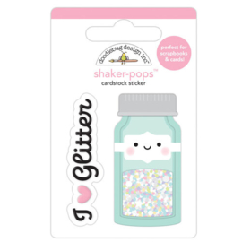 Cute & Crafty Shaker-Pops Glitter Jar - Doodlebug