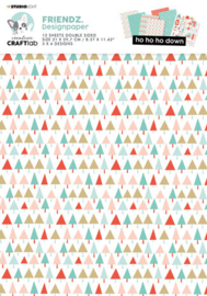 Friends Designpaper Ho Ho Ho Down - Creative Craftlab