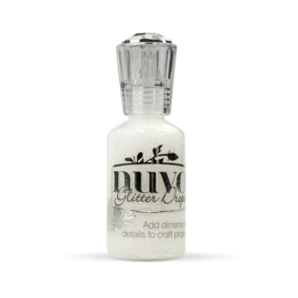 White Blizzard Glitter Drops - Nuvo