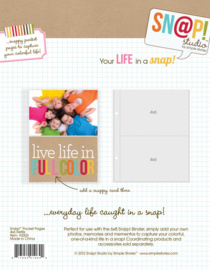 4x6 Refill Sn@p Pocket Pages for 6x8 Binder - Simple Stories