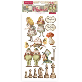 Alice Through the Looking Glass Chipboard - Stamperia