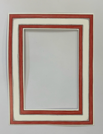 Red/White Border Frame - My Mind's Eye