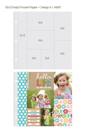 Sn@p Pocket Pages Design 4 2x12/4x6/3x4  for 12x12 Binder - Simple Stories