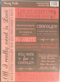 Cardstock Tags Chocolate Kisses - Rusty Pickle